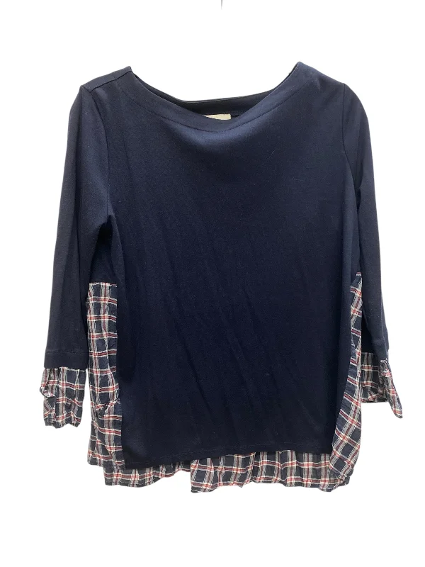 women's tops for glamorous eveningsTop Long Sleeve By Loft In Blue, Size: M