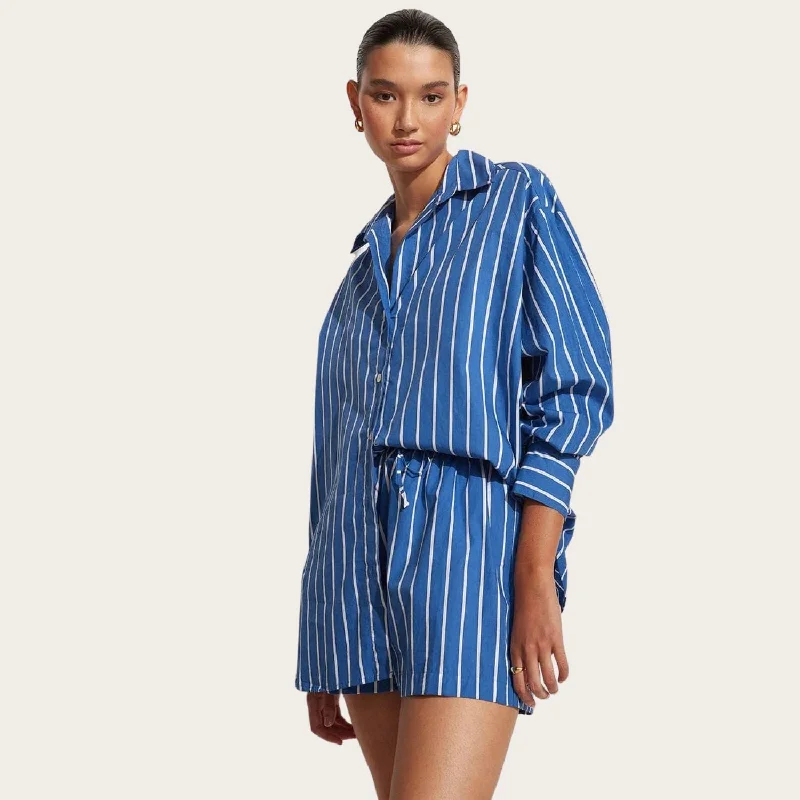 women's tops for fashion-conscious professionalsDaija Shirt (Adia Stripe Blue)