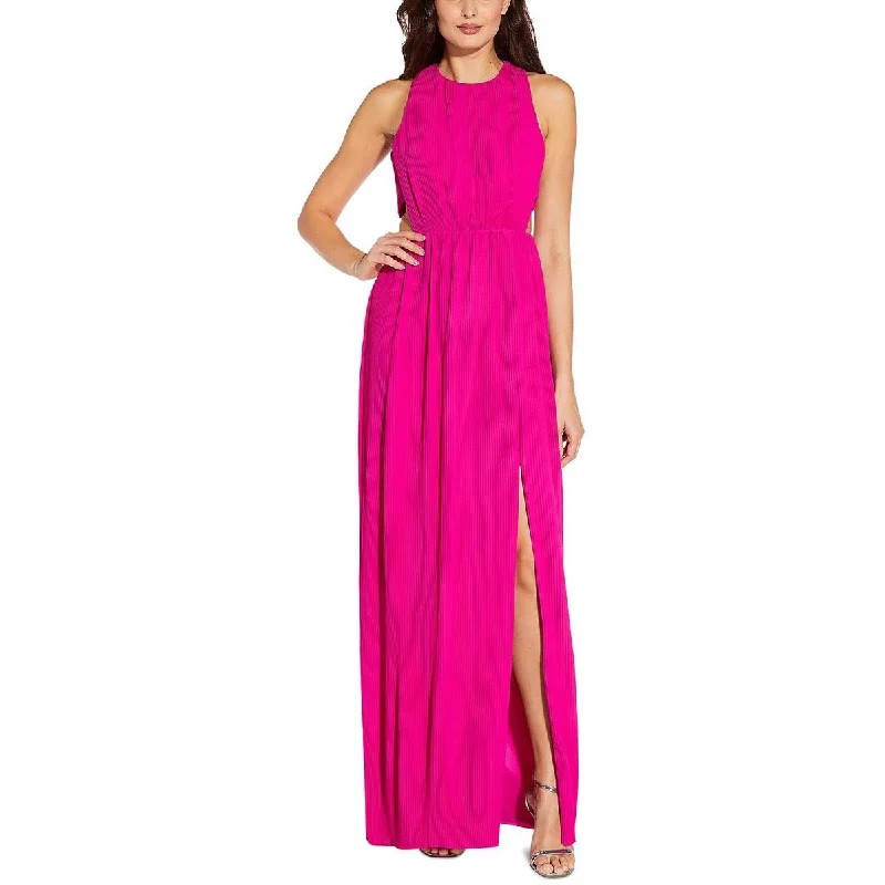 women's evening dressesAidan by Aidan Mattox Womens   Pleated Maxi Evening Dress