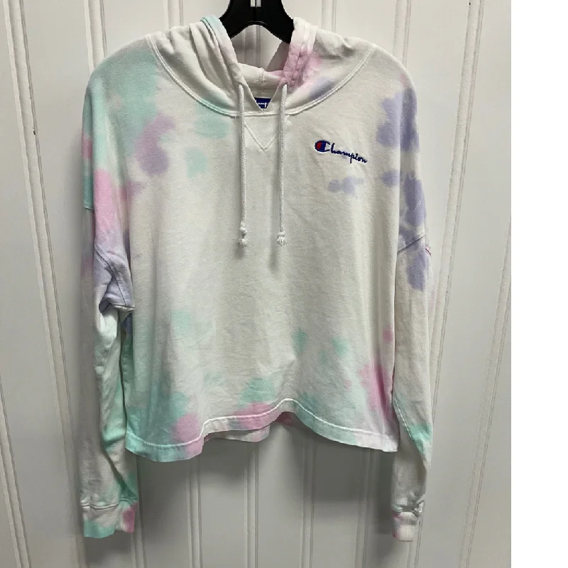 women's tops for those who love to shop for unique findsTop Long Sleeve By Champion In Tie Dye Print, Size: M