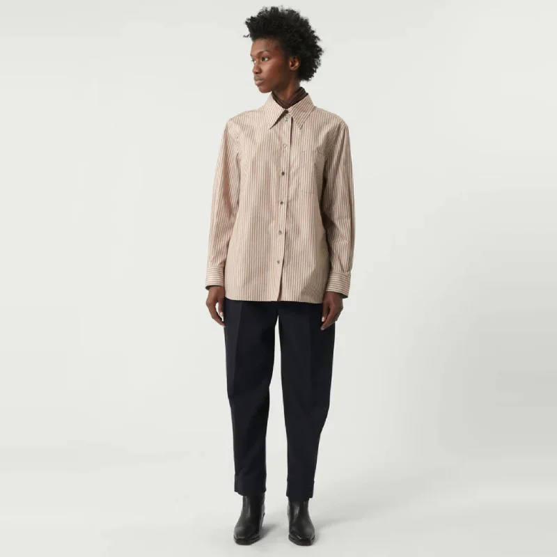 women's tops for those who want to invest in timeless piecesSaphir Shirt (Caramel/Ecru)