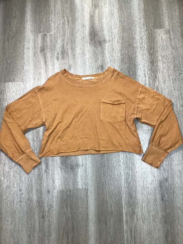 elegant women's topsTop Long Sleeve By We The Free In Orange, Size: S