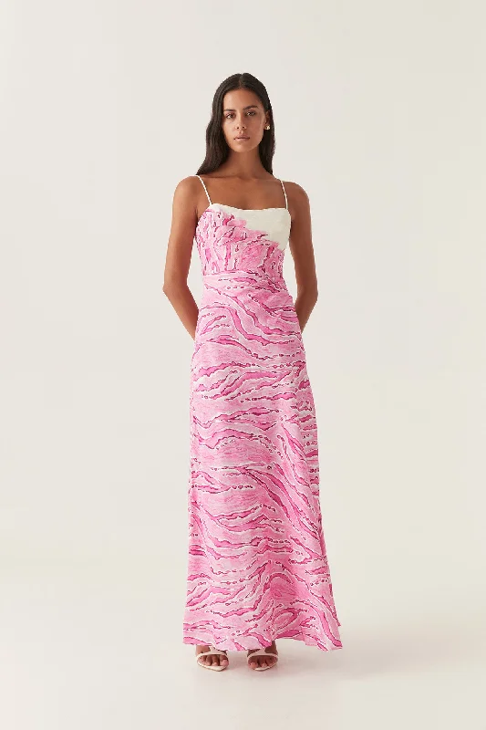 Glitter DressClarice Draped Maxi Dress