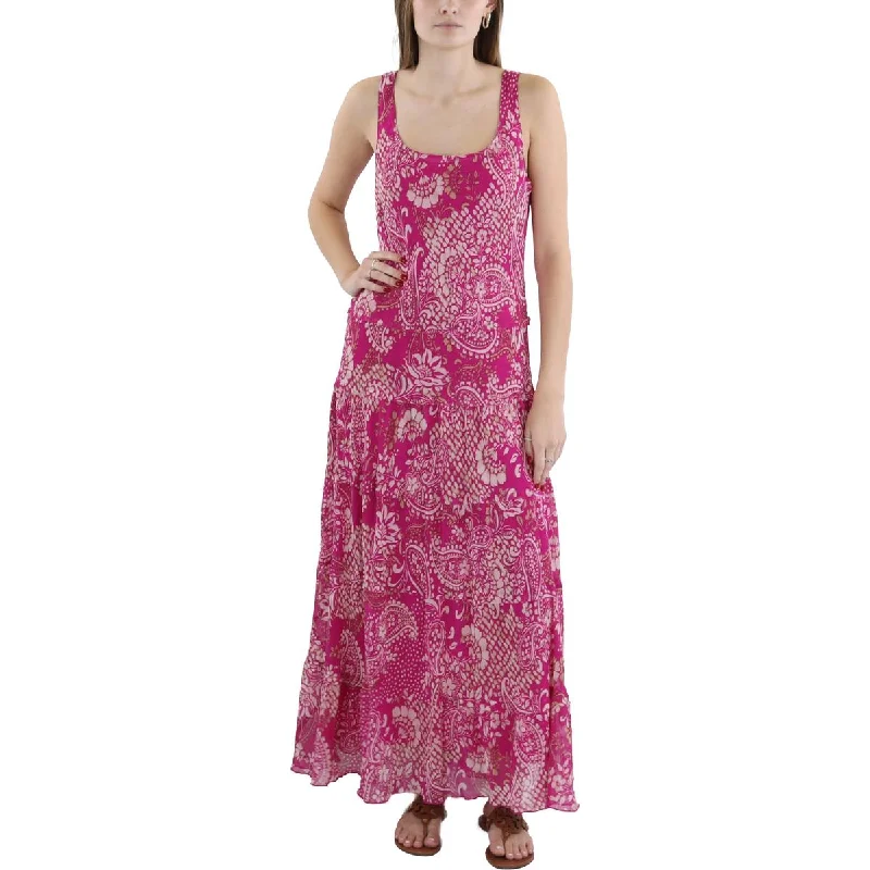 Skater DressJones New York Womens Printed Long Maxi Dress