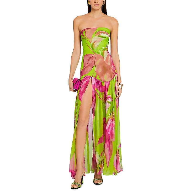 Spaghetti Strap DressRetrofete Womens Full Length Strapless Maxi Dress