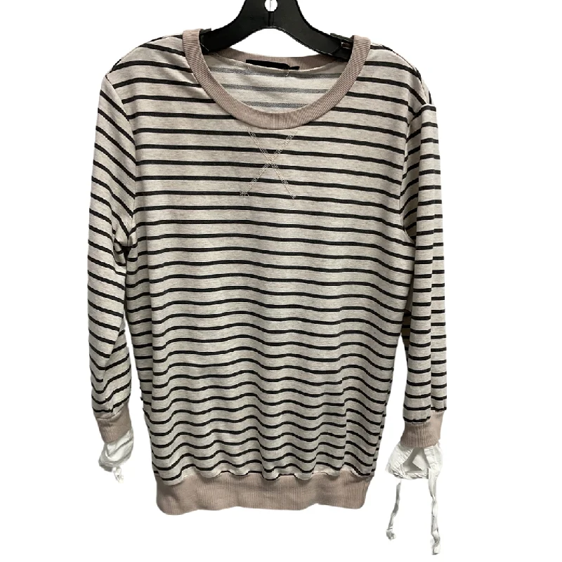 women's tops made from cottonTop Long Sleeve By Doe & Rae In Tan, Size: S