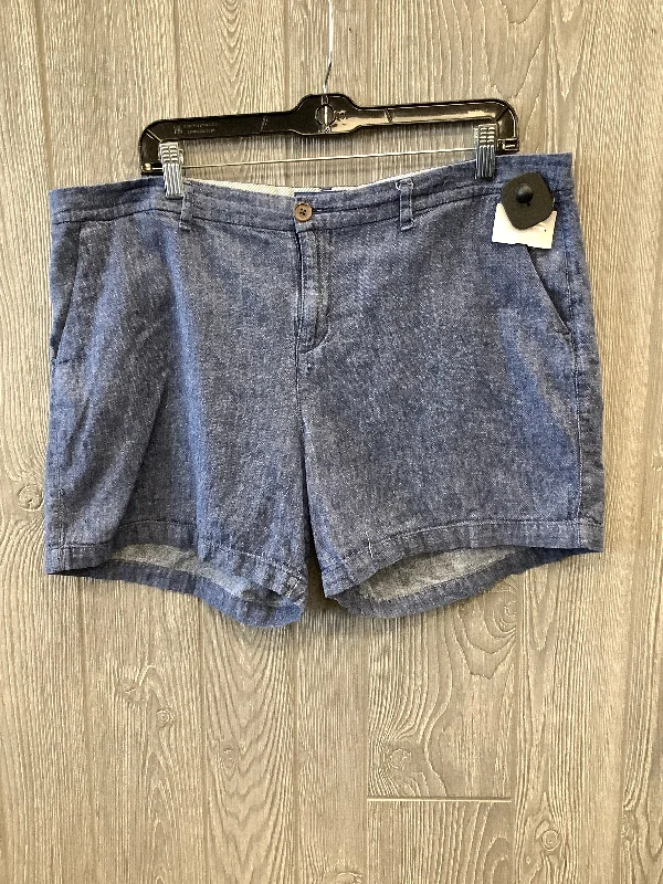 women's velvet shortsShorts By Old Navy In Blue, Size: 16