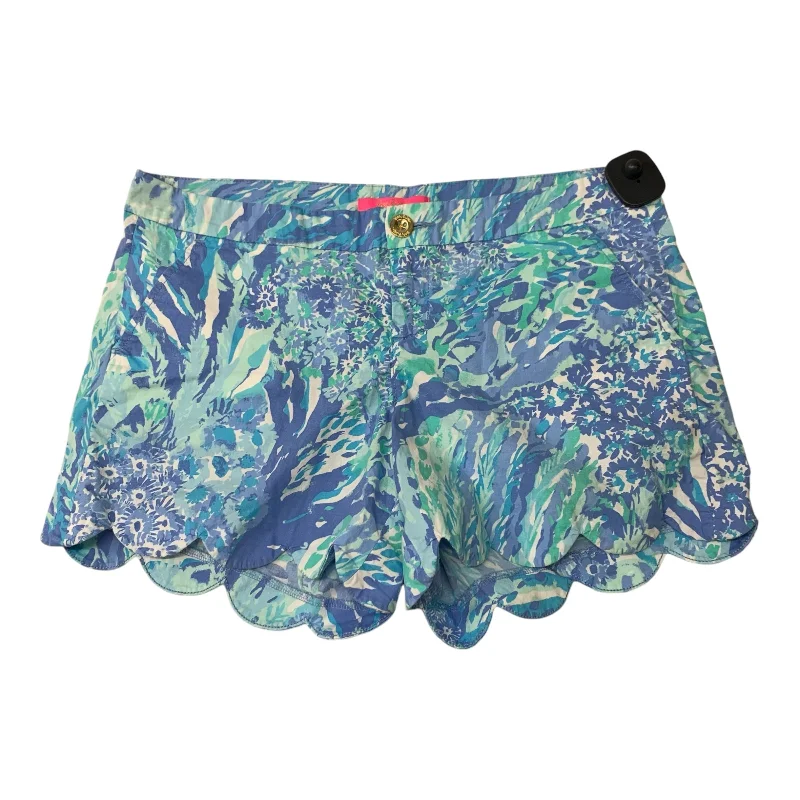 women's button-fly shortsShorts Designer By Lilly Pulitzer In Blue, Size: 10