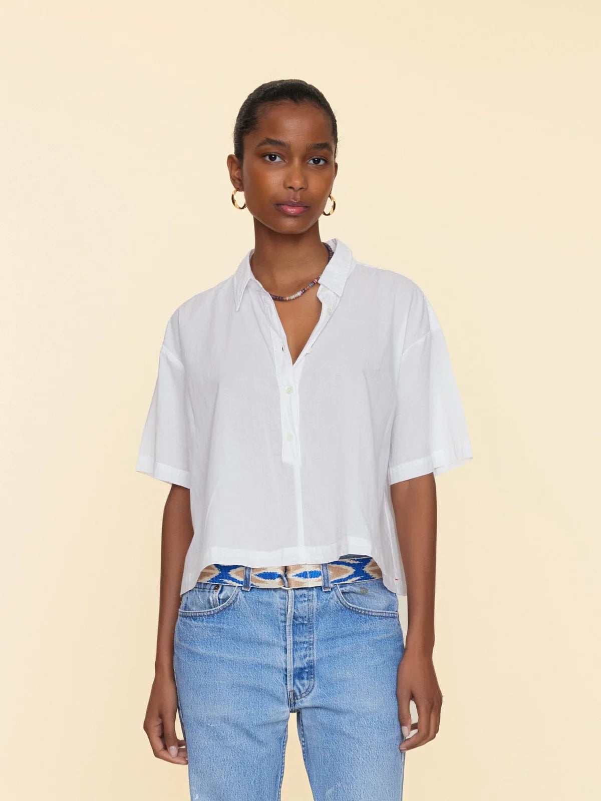 women's tops for those who want to add a touch of sophistication to their casual attireAnsel Top - White