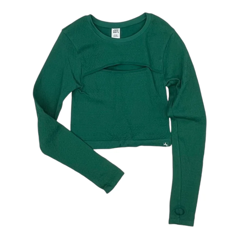 women's tops for summer festivalsAthletic Top Ls Crewneck By Joy Lab In Green, Size:S