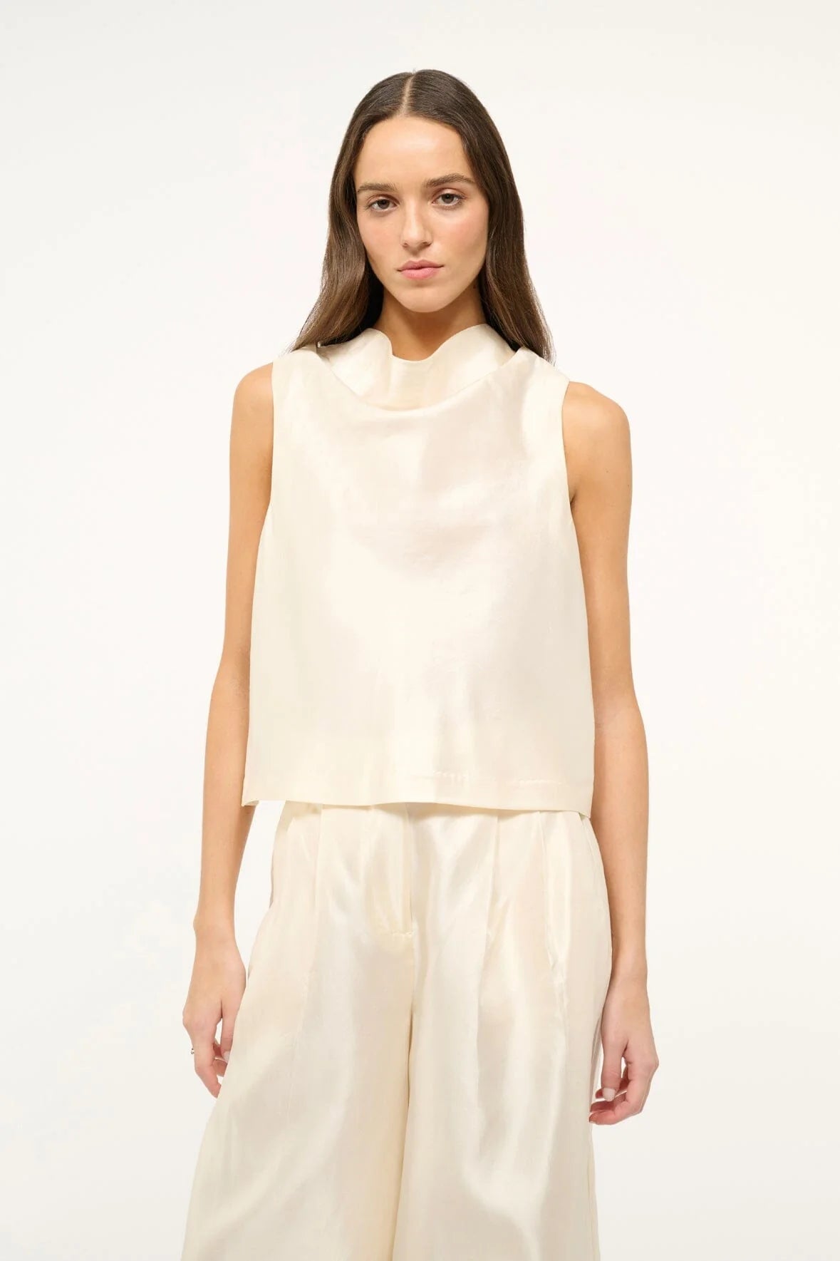 women's tops with sleeveless designsRochelle Top - Ivory