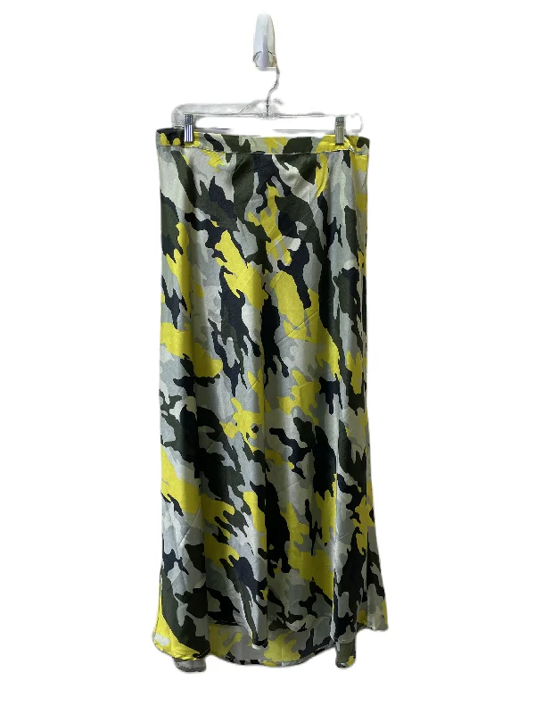 women's wool pencil skirts for winter formal eventsSkirt Maxi By Ashley Stewart In Camouflage Print, Size: 18