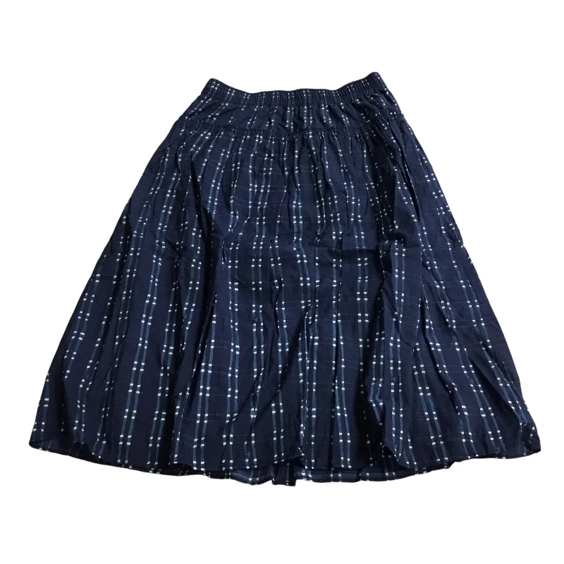 women's eco-friendly checked skirtsSkirt Maxi By Madewell In Navy, Size: Xs