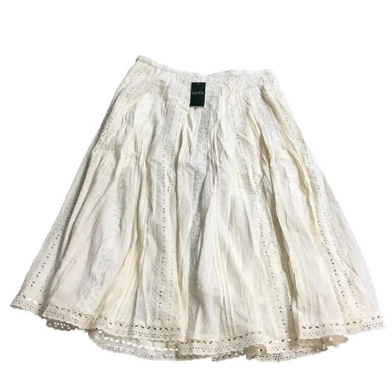 women's versatile work skirtsSkirt Maxi By Ralph Lauren In Cream, Size: 12