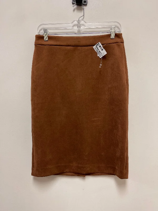 women's summer midi skirtsSkirt Midi By Joan Vass In Brown, Size: S