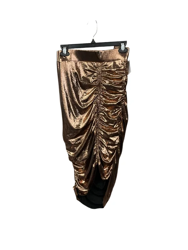 women's adventure-ready evening skirtsSkirt Midi By Torrid In Bronze, Size: 3x