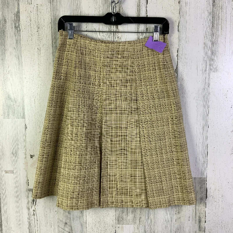 women's pleated skirtsSkirt Mini & Short By Banana Republic In Yellow, Size: 0