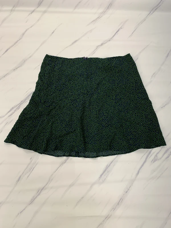 women's cotton skirtsSkirt Mini & Short By Boden In Green, Size: 14