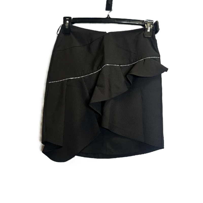 women's solid-color skirtsSkirt Mini & Short By Chelsea and Walker In Black, Size: 2