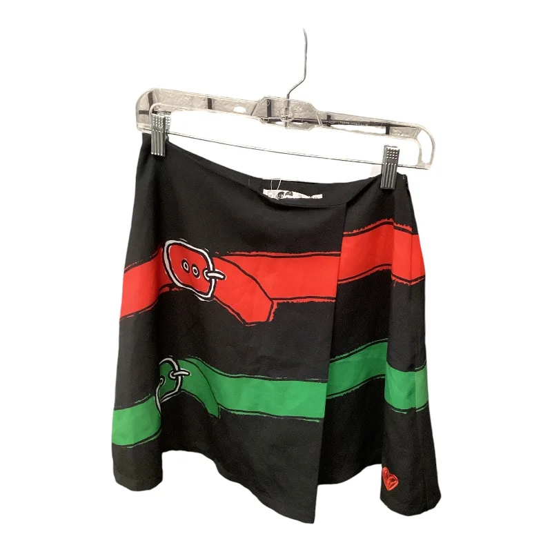 women's silk skirtsSkirt Mini & Short By Desigual In Black & Red, Size: S