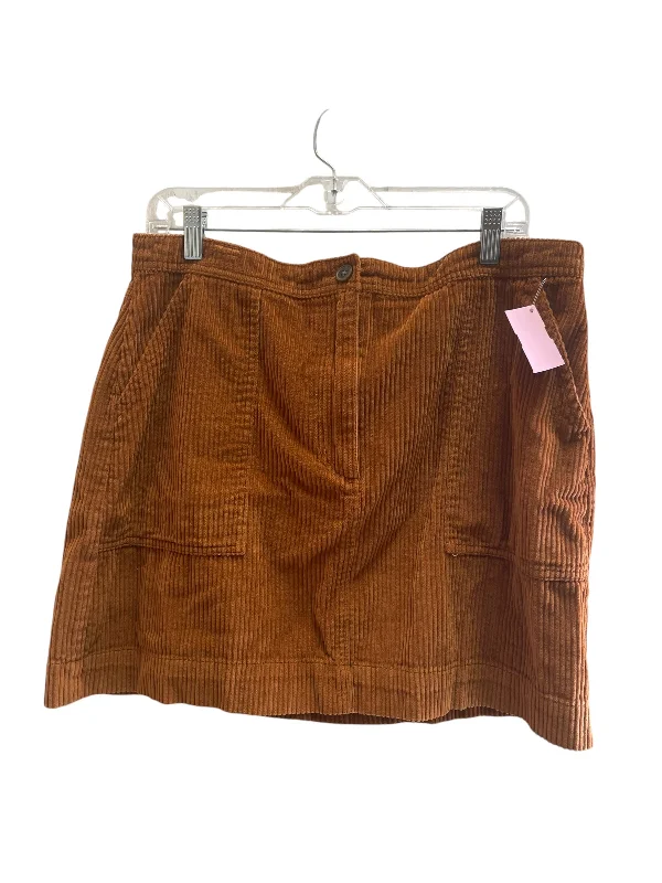 women's striped skirtsSkirt Mini & Short By Gap In Brown, Size: 14