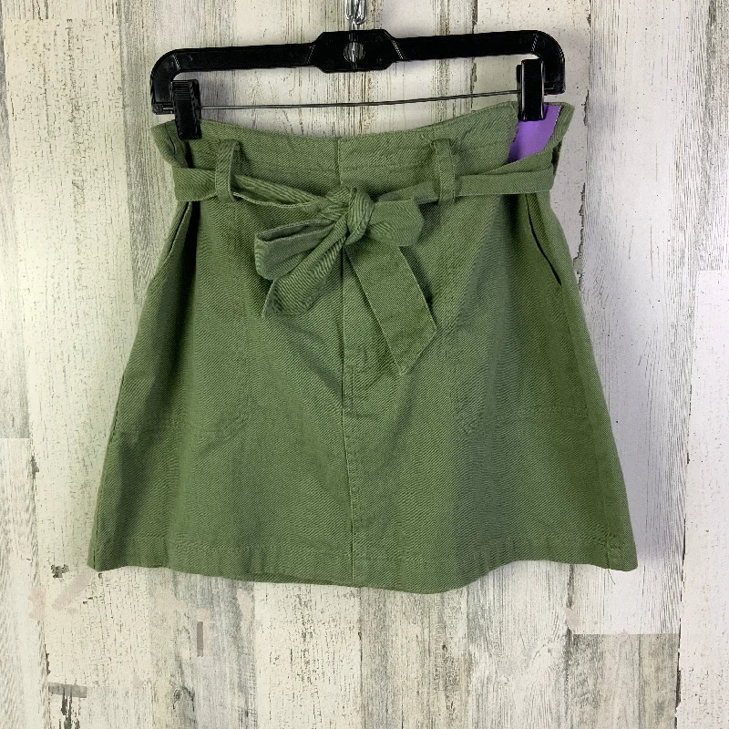 women's button-down skirtsSkirt Mini & Short By Harper In Green, Size: 8