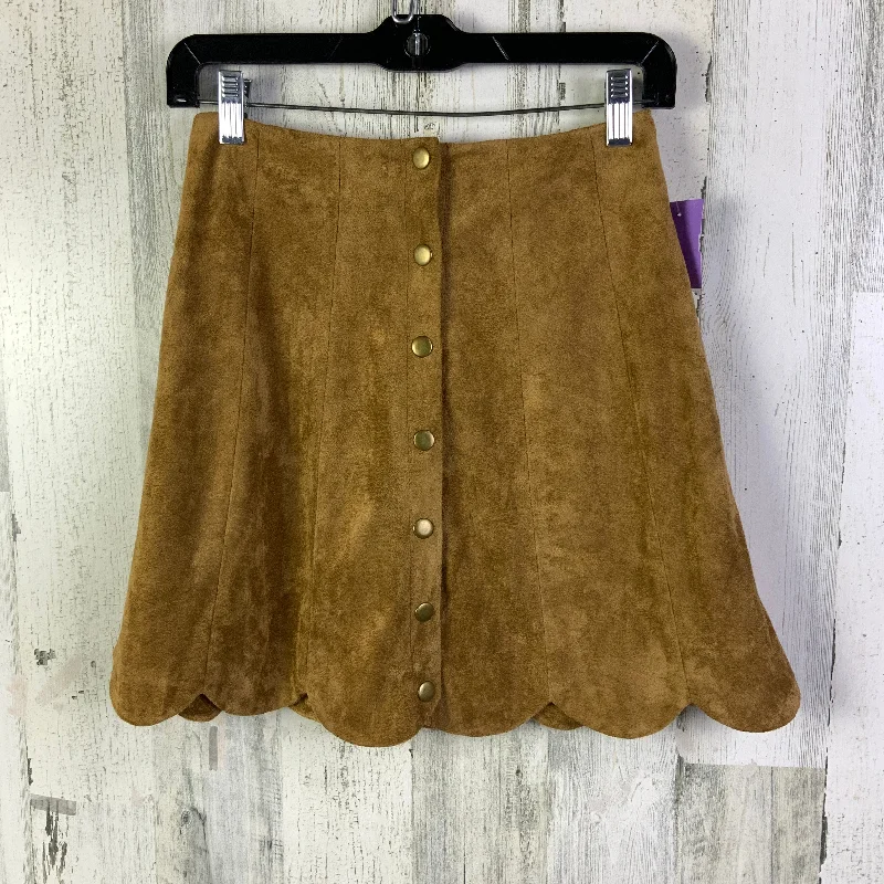 women's fitted skirtsSkirt Mini & Short By Impeccable Pig In Brown, Size: 6