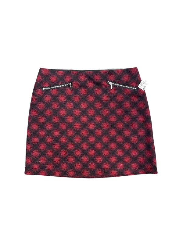 women's breathable cocktail skirtsSkirt Mini & Short By Maurices In Plaid Pattern, Size: M