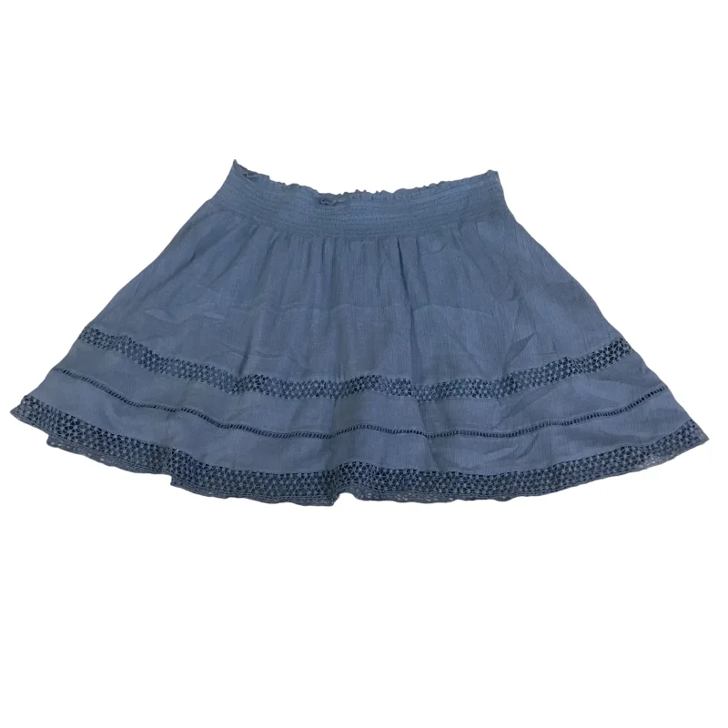 women's elastic waist skirtsSkirt Mini & Short By Old Navy In Blue, Size: L