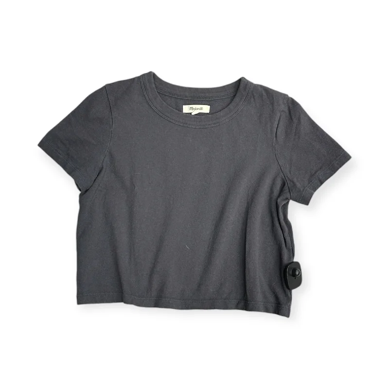 women's tops for those who love to dress up their casual looks with stylish topsTop Short Sleeve Basic By Madewell In Grey, Size: Xxs