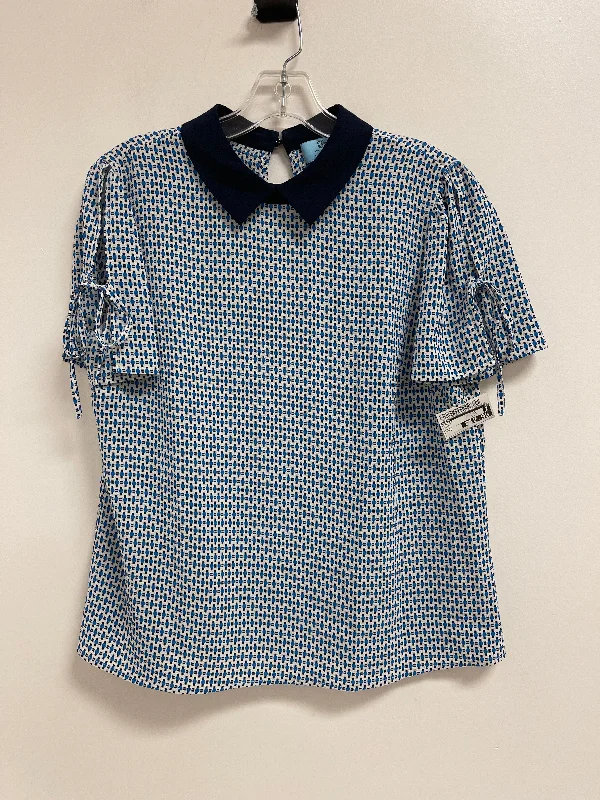 women's tops for those who love to dress up their casual looks with stylish topsTop Short Sleeve By Cece In Blue, Size: S