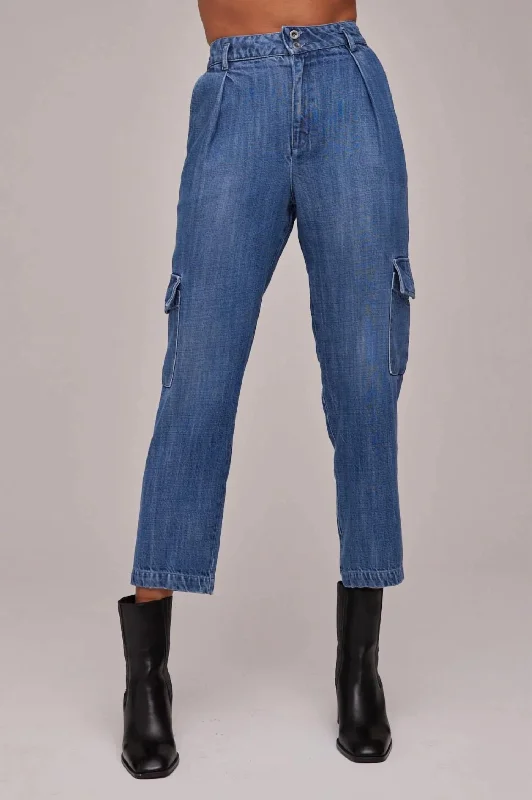 women's trendy pantsLondyn Cargo Trouser In Vintage Streaky Wash