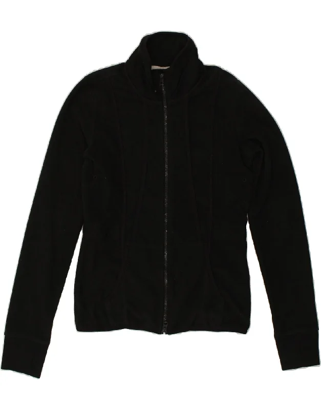 women's coats with zippersADIDAS Womens Stella McCartney Fleece Jacket EU 40 Medium Black Polyester