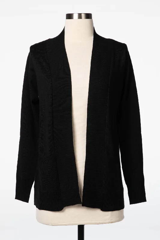 Nursing DressBlack Long Sleeve Pocket Cardigan