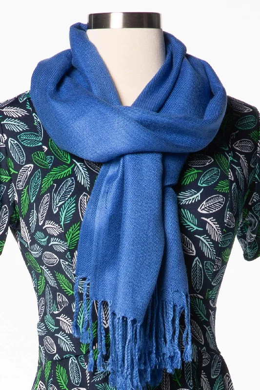 Ruffle DressRoyal Blue Pashmina Scarf