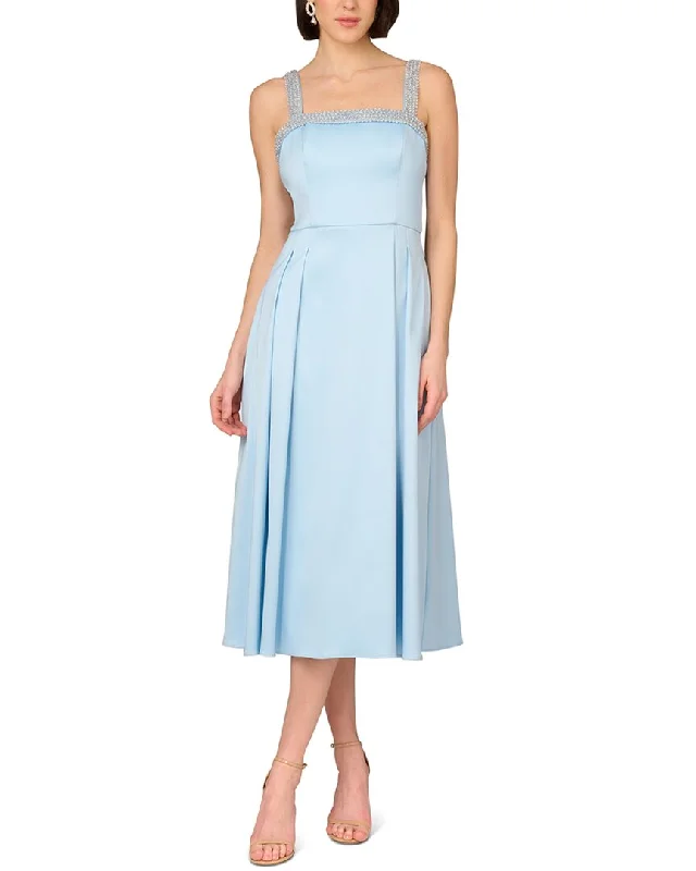 women's retro dressesAidan Mattox Stretch Mikado Midi Dress