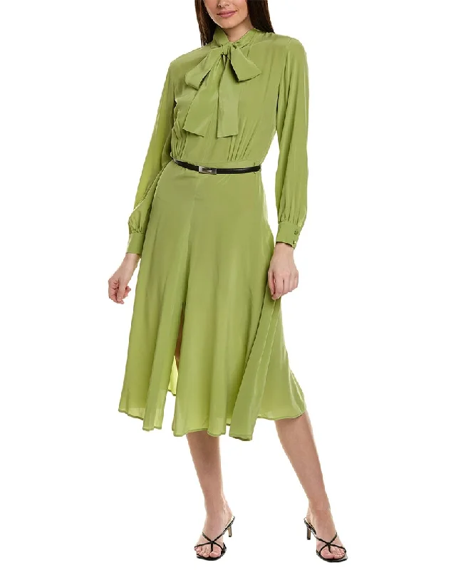 Laced-Up DressMax Mara Studio Revere Silk Midi Dress