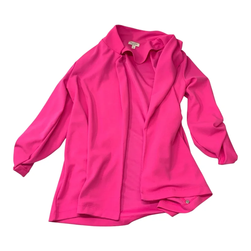 women's coats for relaxed weekendsBlazer By Andree By Unit In Pink, Size: L