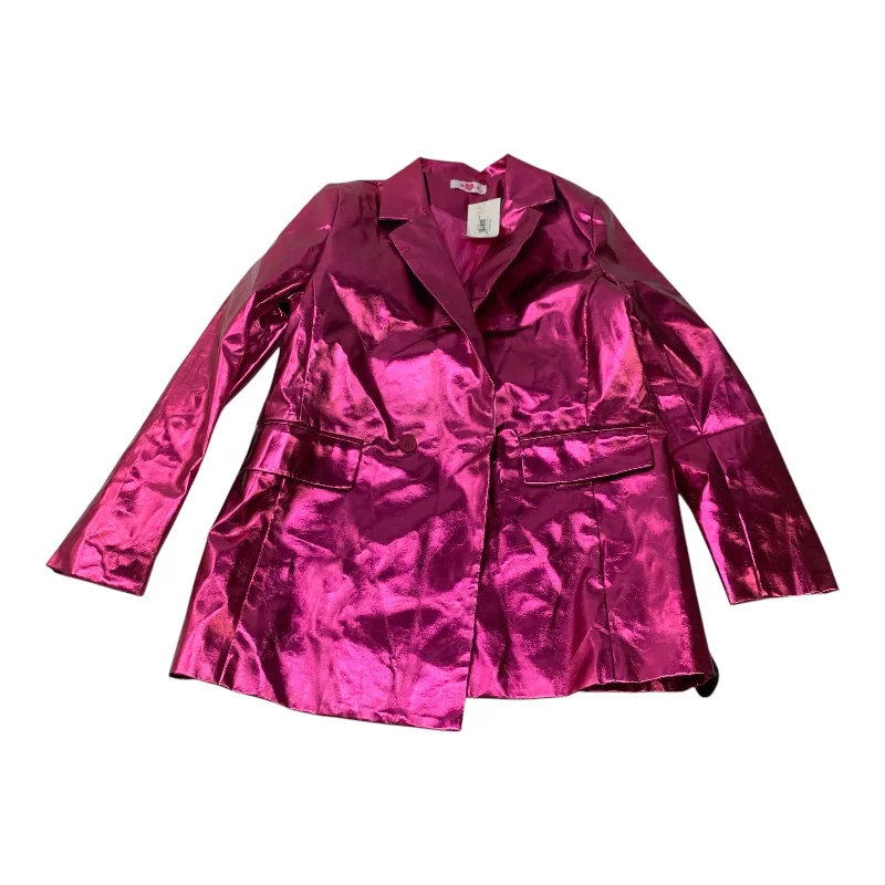 women's coats for glamorous eveningsBlazer By Buddy Love In Pink, Size: M