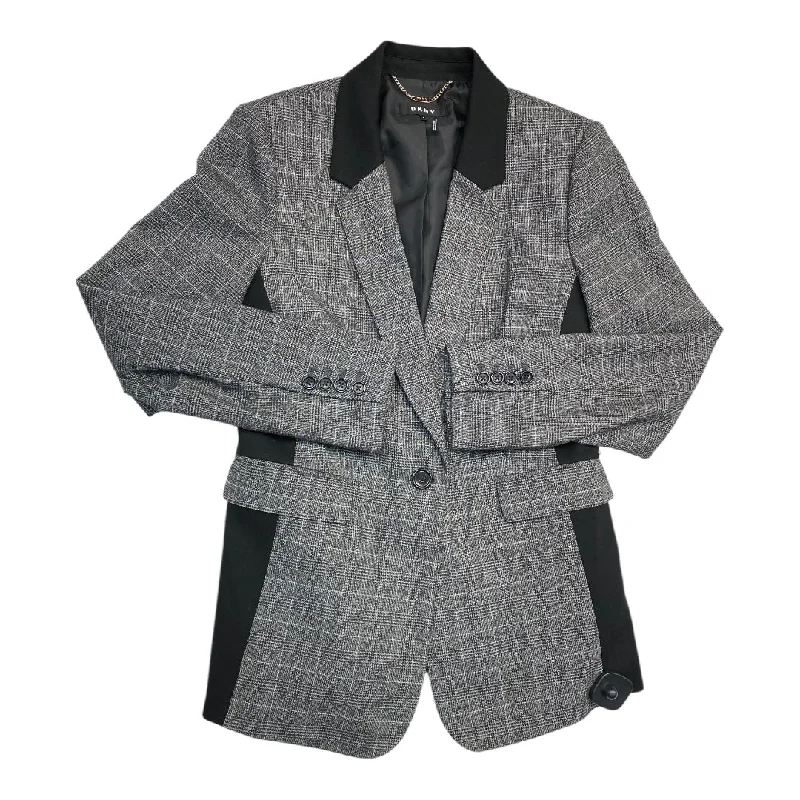 women's coats with lace detailingBlazer By Dkny In Plaid Pattern, Size: 8