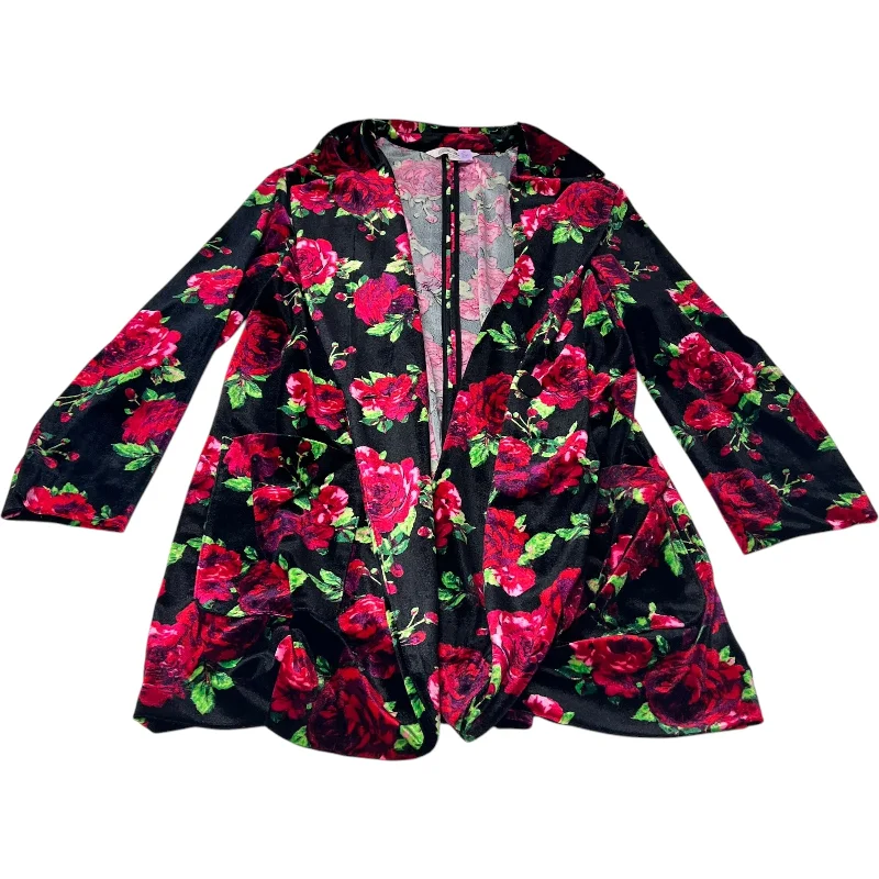 women's coats with hoodsBlazer By The Pioneer Woman In Floral Print, Size: L