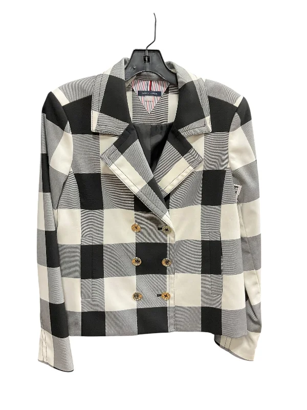 women's coats with oversized fitsBlazer By Tommy Hilfiger In Plaid Pattern, Size: M