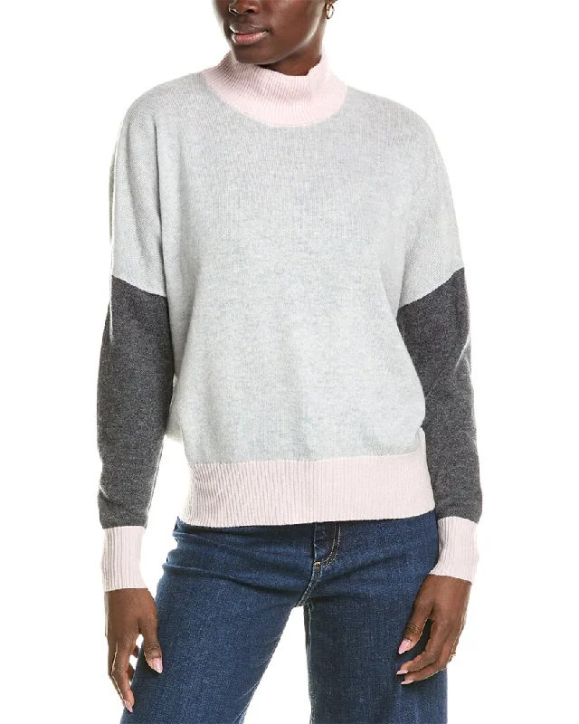 Crewneck Fair Isle SweatersBrodie Cashmere Wool & Cashmere-Blend Color Block Jumper