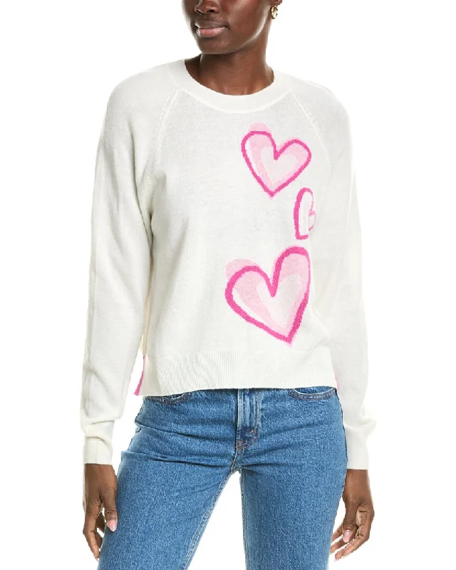 Elegant SweatersBrodie Cashmere Wool & Cashmere-Blend Graphic Heart Jumper