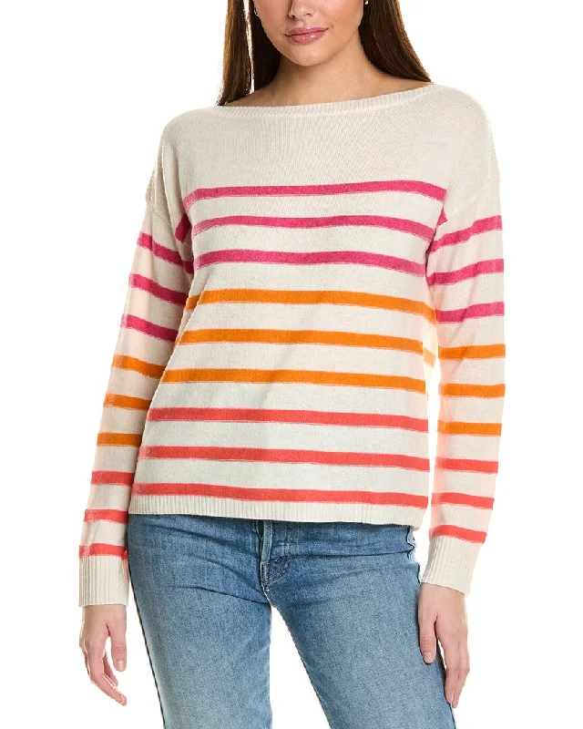 Retro SweatersCollaboration Courtney Raised Stripe Cashmere Sweater