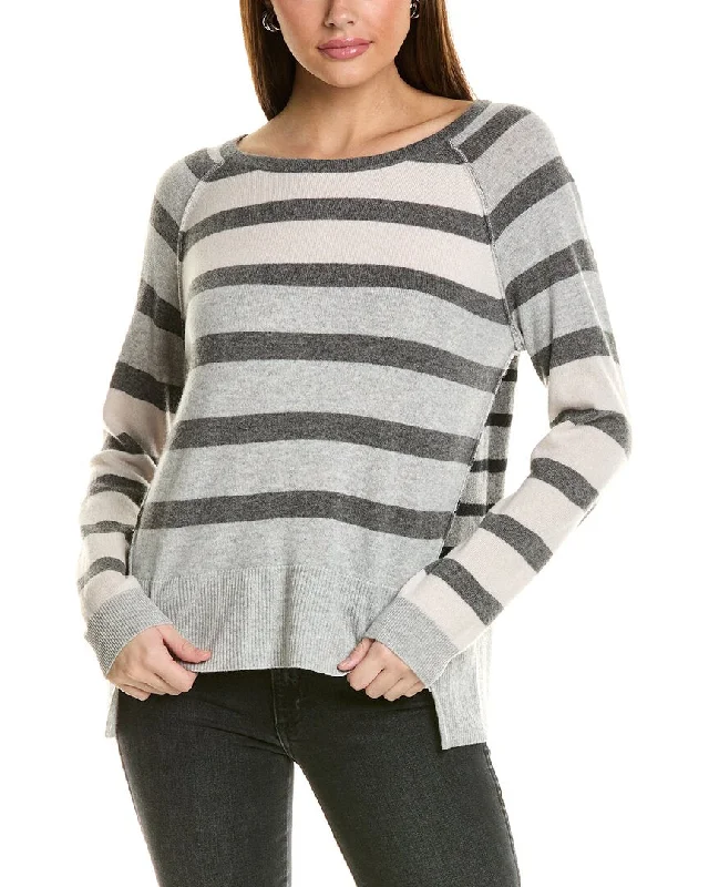 Retro SweatersCollaboration Sutton Raglan Stripe Block Cashmere Sweater