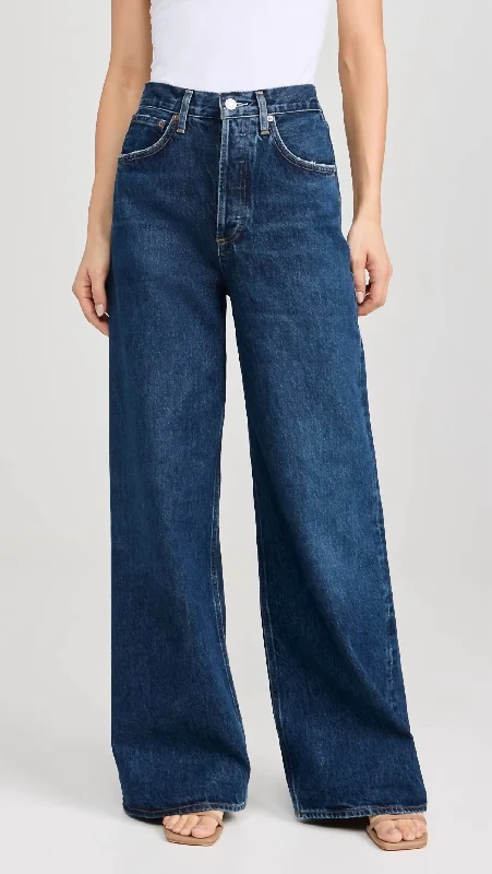 women's denim jeans with animal printsDame High Rise Wide Leg Jeans In Enamour