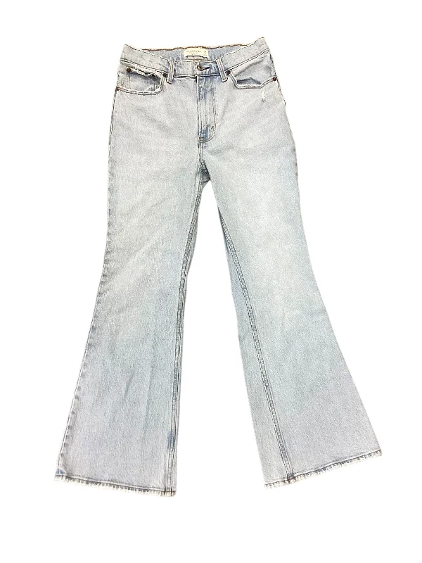 women's denim jeans for springJeans Flared By Abercrombie And Fitch In Blue Denim, Size: 4