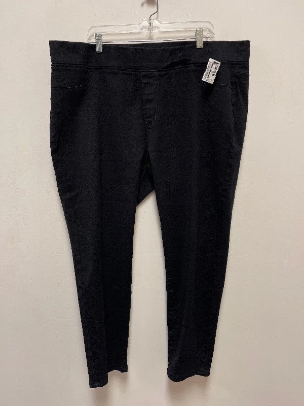 women's denim jeans for a chic appearanceJeans Skinny By Avenue In Black Denim, Size: 22