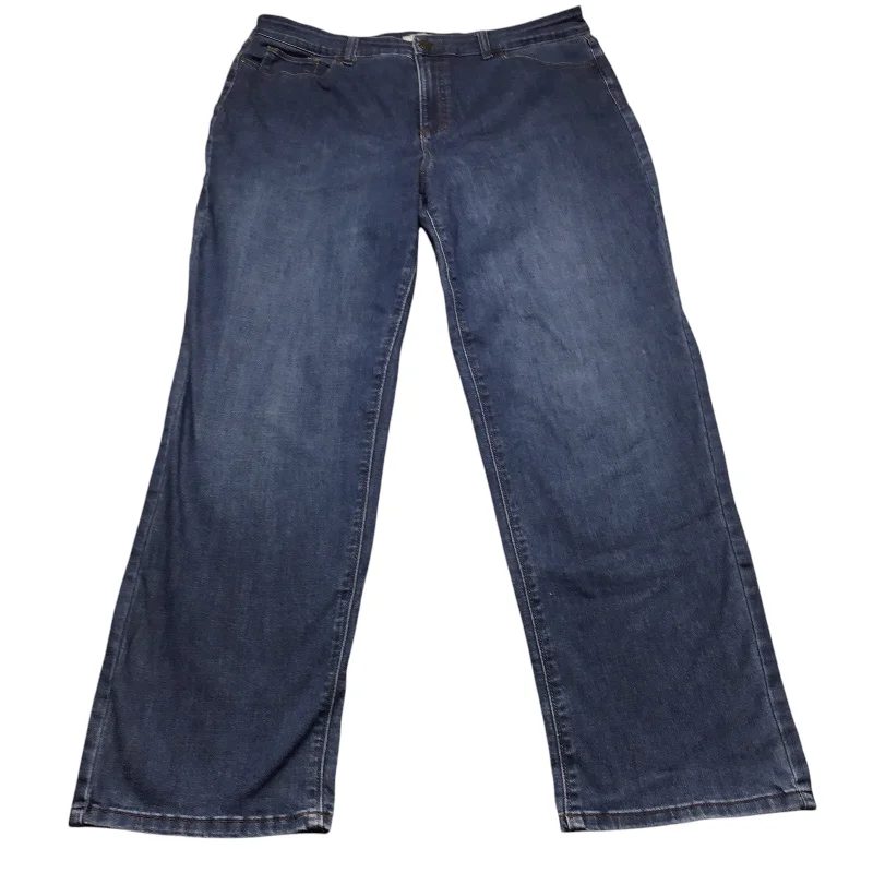 women's denim jeans for athletic bodiesJeans Straight By Croft And Barrow In Blue Denim, Size: 16